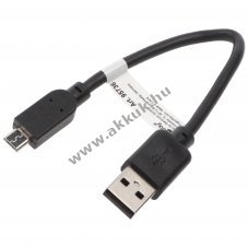 USB 2.0 Hi-Speed k�bel USB A - USB Micro B 15cm tablet fekete