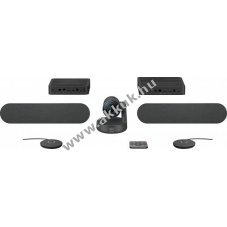 Logitech RALLY Plus videokonferenciarendszer 4K USB HDMI Bluetooth grafit