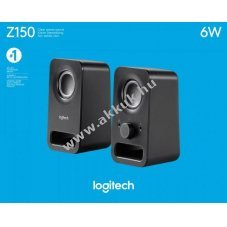Logitech hangsz�r� Z150 2.0 sztere� 6W fekete
