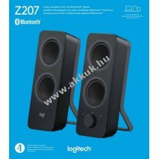 Logitech Z207 Bluetooth sztere� hangsz�r� 2.0 10W fekete Retail