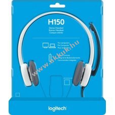 Logitech H150 vezet�kes sztere� headset 2x3.5mm 180cm feh�r
