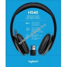 Logitech Headset H540 USB sztere� fekete