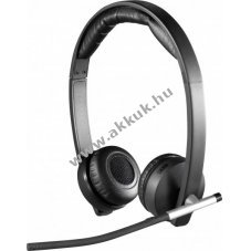 Logitech H820e vezet�k n�lk�li DECT sztere� headset fekete �zleti