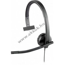 Logitech H570e mono USB headset fekete Business
