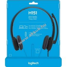 Logitech H151 sztere� headset 3,5mm fekete
