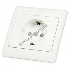 Arcas Schuko aljzat Classic feh�r keret 230-250V 16A gyerekz�r IP20