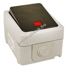 V�lt�kapcsol� billen�vel �s kontrollf�nnyel fel�letre 250V 10A IP44 fekete/sz�rke matt