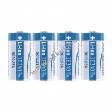 Fenix akku 3,7V 850mAh 4db/csomag zsebl�mpa tart�dobozzal Li-ion