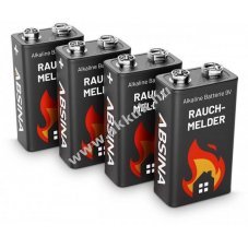 ABSINA 9V 6LR61 hagyom�nyos elem 4db/csomag alk�li