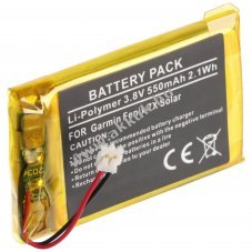 Helyettes�t� akku Garmin Fenix 7X Solar okos�ra 3,8V 550mAh 2,1Wh be�p�tett Li-Polymer