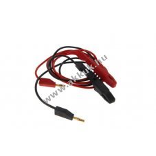 Adapterk�bel krokodilcsipeszekkel 4mm biztons�gi csatlakoz�