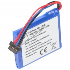 Helyettes�t� akku TomTom Go Live 1000/1005 AHL03711018 VF1C 3,7V 900-1000mAh GPS navig�ci� Li-Ion