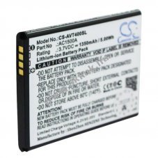 Helyettes�t� akku Archos 40 Titanium AC1500A 3,7V 1350mAh Li-Ion