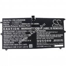 Helyettes�t� akku Lenovo Yoga 900S-12ISK 7,4V 6900mAh LiPo