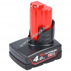 Milwaukee M12 B4 12V 4000mAh Li-Ion akku