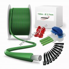 Hat�rk�bel szett 150m 2,7mm 300db kamp� 10db k�bel�sszek�t� 4db csatlakoz�kapocs robotf�ny�r�