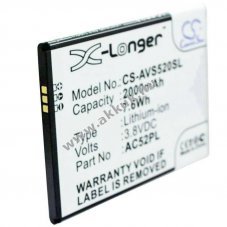 Helyettes�t� akku Archos 52 Platinum 3.7V 2000mAh Li-Ion