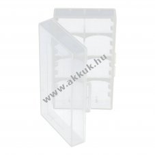 Universal AccuSafe t�rol�doboz 1-2 db 18650 Li-Ion akku