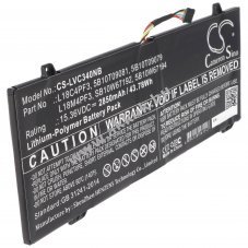 Helyettes�t� akku Lenovo L18M4PF3 15,36V 2850mAh Li-Polymer