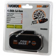 WORX Akku 20V 4,0Ah Li-Ion
