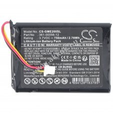 Helyettes�t� akku Garmin Edge Explore 2 3,7V 750mAh Li-ion