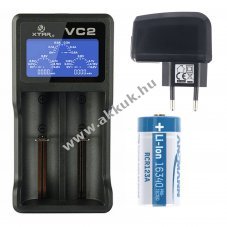 Helyettes�t� akku FLIR Breach PTQ136 CR123A 3,7V 700-820mAh t�lt�vel gombakku m�r�m�szer Li-Ion