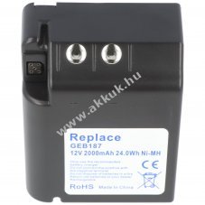 Helyettes�t� akku Leica TCA1100 TCA1700 TCA1800 TPS1000 TPS2000 12V 2000mAh videokamera NiMH