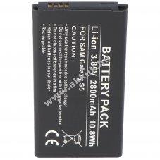 Helyettes�t� akku Samsung Galaxy S5 3,9V 2800mAh Li-ion