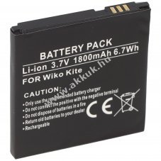 Helyettes�t� akku Wiko KITE KITEB1409043730 1800mAh mobiltelefon