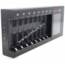 Helyettes�t� akku gyors t�lt� 8 csatorn�s AA AAA Li-ion NiMH NiZn