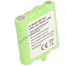 Helyettes�t� akku Midland G6 G8 M24 M48 M99 BATT6R PB-G8 r�di� ad�-vev� 4,8V 700mAh AAA (mikro) NiMH