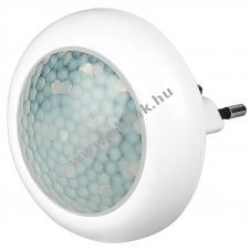 Kerek LED �jszakai l�mpa infrav�r�s mozg�s�rz�kel�vel, s�t�ted�s�rz�kel� 230VAC CEE 7/16 IP20 7,5cm