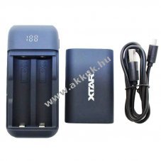 2db USB gyorst�lt� �s powerbank 18650 Li-Ion akkuhoz max 65mm hossz
