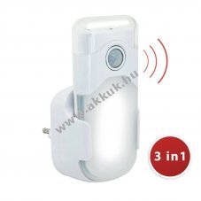 Velamp LED �jszakai l�mpa mozg�s�rz�kel� PIR v�szvil�g�t�s zsebl�mpa 3,7V 300mAh Li-Ion