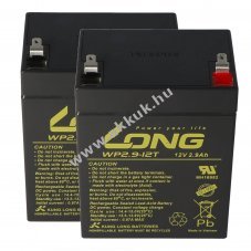 KungLong AGM �lom akku 12V 2,9Ah 2db/csomag