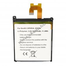 Helyettes�t� akku Sony Ericsson Xperia Z2 LIS1543ERPC Li-Polymer
