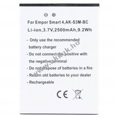 Helyettes�t� akku Emporia Smart 4 3,7V 2500mAh Li-ion