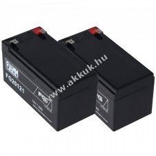 Helyettes�t� akkuegys�g 2x12V 1,2Ah Hill Rom Evolution CS156 LI156A ME1A orvostechnikai �lomsavas