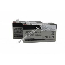 SSB Battery orvostechnikai akkuegys�g 2x12V 1,2Ah Wissner-Bosserhoff Contempora Q7 �lom