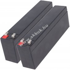 Helyettes�t� akku Hill Rom Liko Likorall 31290007 2x12V 2,6Ah orvostechnikai �lom