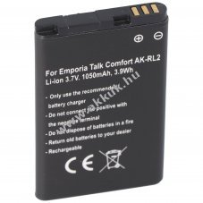Helyettest akku Emporia Essence plus Talk Comfort 3,7V 1050mAh Li-ion