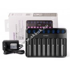 Efest Lush Q8 Li-Ion t�lt� 8 rekesz 12V 2A 2A/1A/0,5A 73mm