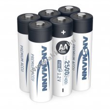Ansmann Photo AA Mignon ceruza akku 1,2V 2400mAh 6db/csomag NiMH