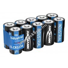 Ansmann l�tium elem CR123A 3V 10db/csomag