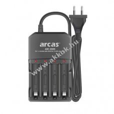 Arcas ARC-2009 4 csatorn�s t�lt� 1-4 AA/AAA akkuhoz 1,4V 120mA