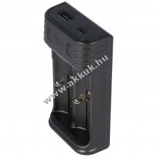 Fenix ARE-X2 k�tcsatorn�s univerz�lis akkut�lt� 10440/14500/18650/26650 Micro-USB Powerbank
