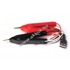 Vapcell szigetelt krokodilcsipeszek USB-A YR-1030 kompatibilis