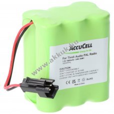 Helyettest akku Tivoli Audio PAL Radio iPAL Radio MA-1 -2,-3 + 1800mAh