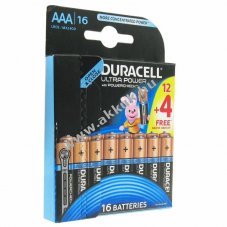 Duracell Ultra Power MX2400 AAA LR03 Powercheck �jraz�rhat� csomag hagyom�nyos elem alk�li