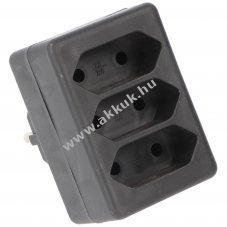 H�l�zati eloszt� 3x Euro fekete